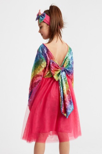 Girl dress Ana rainbow