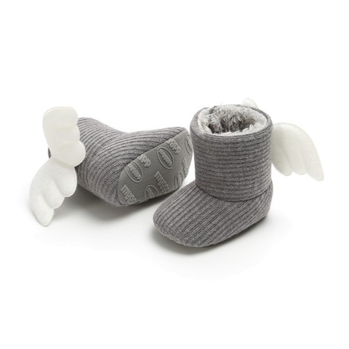 Baby slippers Angels gray