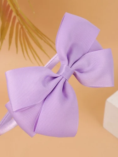Girl hair band lavender bow
