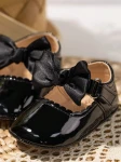 baby shoes for girls, elegant baby shoes, black baby shoes, shoes for toddlers, comfortable baby shoes, high-quality baby shoes, baby shoe size guide