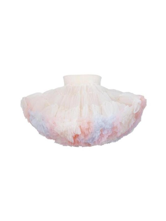 girls skirts, PettiSkirt, cream rainbow skirt, tulle skirt, special events, everyday play, cotton lining