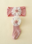 Baby socks, anti-slip socks, Elegant Rose Socks, headbands, baby accessories, Ireland, mothers, daughters, 0-18 months, safety, style