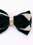 velvet hair bows, girls hair accessories, emerald hair clip, elegant hair clips, children's hair accessories, luxury hair bows, hair clips for girls, special occasion hair accessories, gift for girls, Irish kids fashion