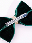 velvet hair bows, girls hair accessories, emerald hair clip, elegant hair clips, children's hair accessories, luxury hair bows, hair clips for girls, special occasion hair accessories, gift for girls, Irish kids fashion