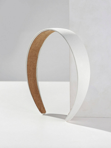 Princess Elegance White Satin Headband