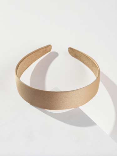 Beige Elegance Classic Headband for Girls