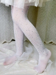 White fishnet tights Ireland, Rhinestone tights for kids, Luxury children's tights, Elegant kids fashion, Special occasion tights, High-quality children's wear, Classic white tights, Sparkly tights for girls, Durable kids tights