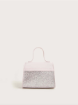 Pink Glow Handbag, Girls Glitter Handbag, Feminine Elegance Accessory, Special Occasion Handbag for Girls, Sparkle Bow Handbag, Delicate Girls Bag, Birthday Gift for Girls, Communion Accessory, Wedding Handbag for Girls