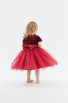 Elisa Dress Ireland, Children's Formal Wear, Girls Sequin Dress, Burgundy Princess Dress, Special Occasion Kids Clothes, High-Quality Girls Dress, Adjustable Kids Dress, Birthday Party Dress, Wedding Dress for Girls
