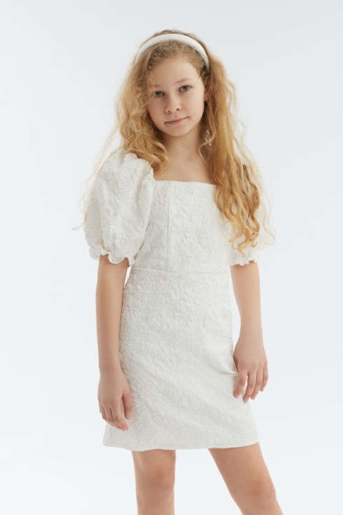 Flavia dress Ireland, elegant dress for girls, children's formal wear, cotton dress for girls, special occasion dress, Irish kids fashion, girl's white dress, comfortable elegant wear for kids