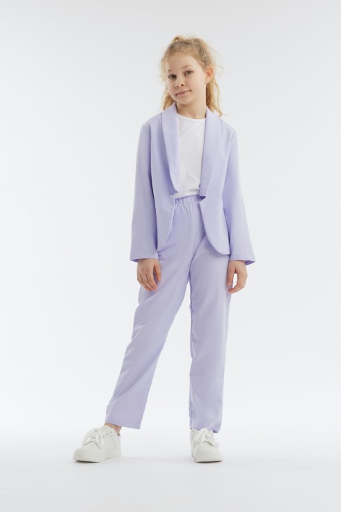 Girls' outfit set Ireland, Daria Lavender set, children's festive wear, elegant girls' clothes, special occasion children's outfits, comfortable stylish kids' wear, sizes 9-15 years, Irish kids' fashion.