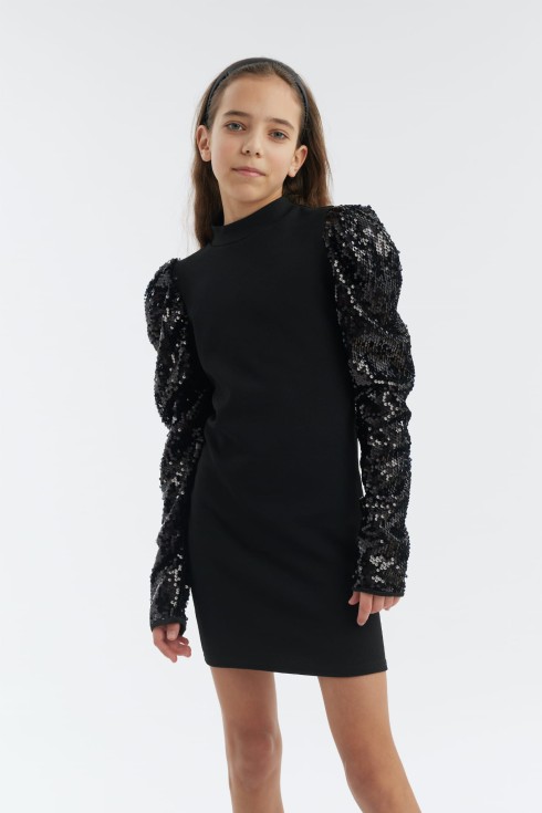 Girls Black Dress Ireland, Elegant Girls Dress, Comfortable Dress for Girls, Sequin Dress for Girls Ireland, Girls Party Dress, Girls Ceremony Dress, Girls Dress Size 134-158, Girls Occasion Wear Ireland, Girls Birthday Dress, Girls Wedding Dress Ireland