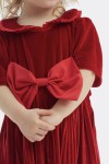 girls dresses, Raisa dress, red dress, velvet-tulle dress, ceremonies, balls, weddings, birthdays, baptisms, everyday wear