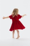 girls dresses, Raisa dress, red dress, velvet-tulle dress, ceremonies, balls, weddings, birthdays, baptisms, everyday wear