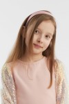 classic pink headband, elegant headband for girls, pastel headband, children's hair accessories, first communion headband, school performance accessory, family gathering headband, gift for girls, high-quality headband, comfortable headband, Irish elegance