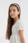 pearl headbands for girls, children's elegant headbands, cream headbands, girls' accessories, formal headwear for kids, Irish girl headbands, special occasion headbands, wedding headbands for girls, communion accessories, birthday headbands