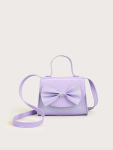 lavender handbag, girls' handbag, bow handbag, elegant handbag, handbag for special occasions, birthday gift for girls, wedding accessory, communion handbag, stylish girls' purse, Irish girls' accessories