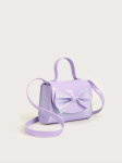 lavender handbag, girls' handbag, bow handbag, elegant handbag, handbag for special occasions, birthday gift for girls, wedding accessory, communion handbag, stylish girls' purse, Irish girls' accessories