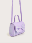 lavender handbag, girls' handbag, bow handbag, elegant handbag, handbag for special occasions, birthday gift for girls, wedding accessory, communion handbag, stylish girls' purse, Irish girls' accessories