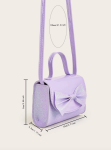 lavender handbag, girls' handbag, bow handbag, elegant handbag, handbag for special occasions, birthday gift for girls, wedding accessory, communion handbag, stylish girls' purse, Irish girls' accessories