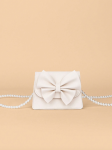 girl's handbag, white handbag, elegant handbag, bow handbag, pearl strap handbag, girl's accessory, special occasion bag, Irish fashion, handbag for girls, communion bag