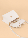 girl's handbag, white handbag, elegant handbag, bow handbag, pearl strap handbag, girl's accessory, special occasion bag, Irish fashion, handbag for girls, communion bag