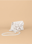 girl's handbag, white handbag, elegant handbag, bow handbag, pearl strap handbag, girl's accessory, special occasion bag, Irish fashion, handbag for girls, communion bag