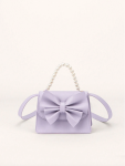lavender handbag for girls, girls' bow handbag, elegant girls' bag, children's fashion accessory, special occasion handbag, girls' lavender purse, Irish fashion for kids