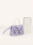 lavender handbag for girls, girls' bow handbag, elegant girls' bag, children's fashion accessory, special occasion handbag, girls' lavender purse, Irish fashion for kids