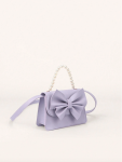 lavender handbag for girls, girls' bow handbag, elegant girls' bag, children's fashion accessory, special occasion handbag, girls' lavender purse, Irish fashion for kids