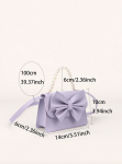 lavender handbag for girls, girls' bow handbag, elegant girls' bag, children's fashion accessory, special occasion handbag, girls' lavender purse, Irish fashion for kids