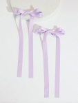 lavender hair clips, bow hair clips for girls, satin hair accessories, girls' hair bows, elegant hair clips, children's hair accessories, hair clips for special occasions, girls' hair accessories Ireland