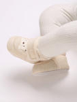 baby booties, insulated baby shoes, cozy baby footwear, warm baby booties, beige baby shoes, baby winter boots, soft baby shoes, baby booties Ireland
