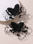 girls hair clips, butterfly hair clips, lace hair accessories, pearl hair clips, elegant hair accessories, wedding hair clips, party hair clips, kids hair accessories, special occasion hair clips