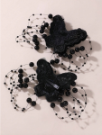 girls hair clips, butterfly hair clips, lace hair accessories, pearl hair clips, elegant hair accessories, wedding hair clips, party hair clips, kids hair accessories, special occasion hair clips