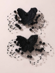 girls hair clips, butterfly hair clips, lace hair accessories, pearl hair clips, elegant hair accessories, wedding hair clips, party hair clips, kids hair accessories, special occasion hair clips