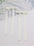 hair clips for girls, satin bow clips, elegant hair accessories, cream hair bows, girls’ hair clips, special occasion accessories, children’s hair clips Ireland