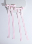 pink hair clips for girls, satin bow clips, children's hair accessories, elegant hair clips, special occasion hair bows, girls' hair accessories Ireland