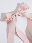 satin hair bow, pink hair accessory, elegant hair clip, girls hair accessories, Irish hair fashion, bow for special occasions, children's hair accessories, wedding hair bow