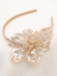 girls headband, floral headband, gold headband, girls accessories, sparkle headband, girls hair accessories, Irish headbands, kids special occasion headband, lightweight headband