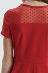 girls red dress, elegant girls dress, party dress for girls, special occasion dress for kids, red girls’ dress Ireland, holiday dress for children, EU quality children’s clothing