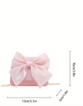 girls handbag, pink handbag for girls, elegant handbag for kids, handbag with bow, gold chain handbag, girls accessories, special occasion handbag, stylish girls bag, gift for girls