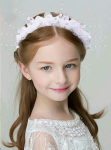 Communion headband, white hairband for girls, First Holy Communion accessory, christening headband, flower and pearl hairband, elegant hair accessory for girls, special occasion headband, wedding hairband for girls, Irish Communion accessories