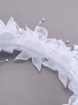 Communion headband, white hairband for girls, First Holy Communion accessory, christening headband, flower and pearl hairband, elegant hair accessory for girls, special occasion headband, wedding hairband for girls, Irish Communion accessories