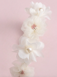cream hairband for girls, floral hairband with pearls, communion hair accessory, christening hairband, wedding hairband for girls, elegant hair accessories, flower hairband Ireland, girls’ special occasion hairband