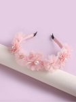 pink hairband for girls, floral hairband with pearls, girls' accessories Ireland, communion hairband, wedding hairband for girls, elegant hair accessories, birthday hairband for girls, girls' headbands Ireland
