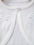 girls bolero, cream bolero, elegant bolero for girls, First Communion bolero, wedding bolero for girls, flower embroidery bolero, bolero for special occasions, girls' formal wear Ireland, kids’ stylish bolero