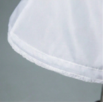 Petticoat enhancing silhouette of girls’ party dress