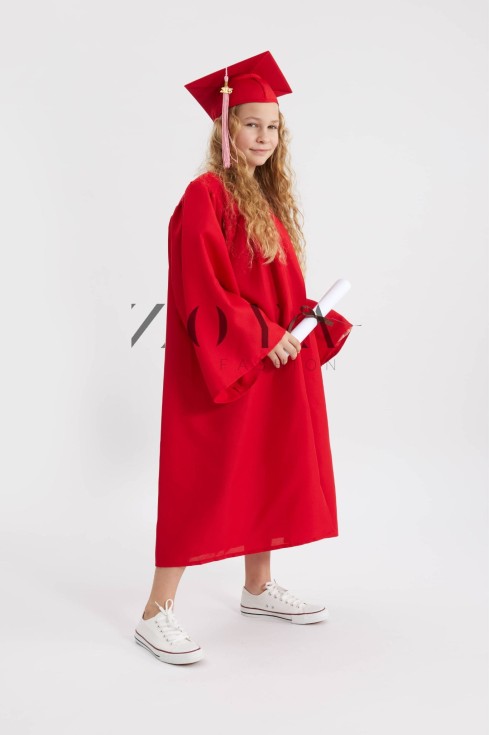 Family celebrating Irish graduation in scarlet gown