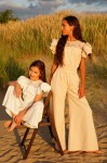Beatrice Jumpsuit layered sleeves in motion